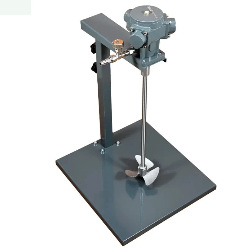 5 Gallon Mixer With Stainless Steel Impeller Pneumatic Mixer Manual Lift Paint Mixer Machine Mixing Paint Tool