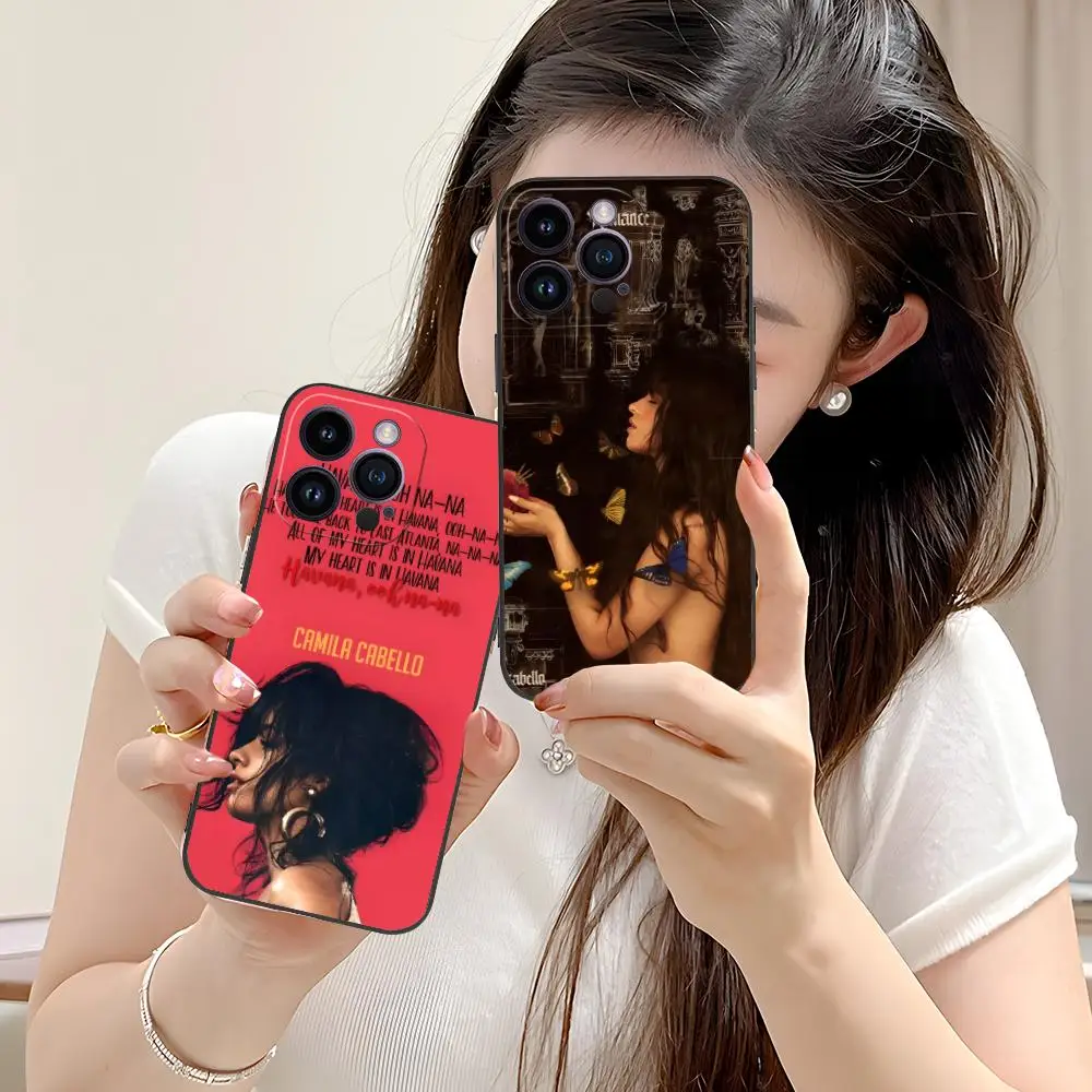 

Camila Cabello Matte TPU Mobile Phone Case for iPhone 17 16 15 14 13 12 11 X XR XS 8 7 Air Pro Max Plus Mini Colorful Cover
