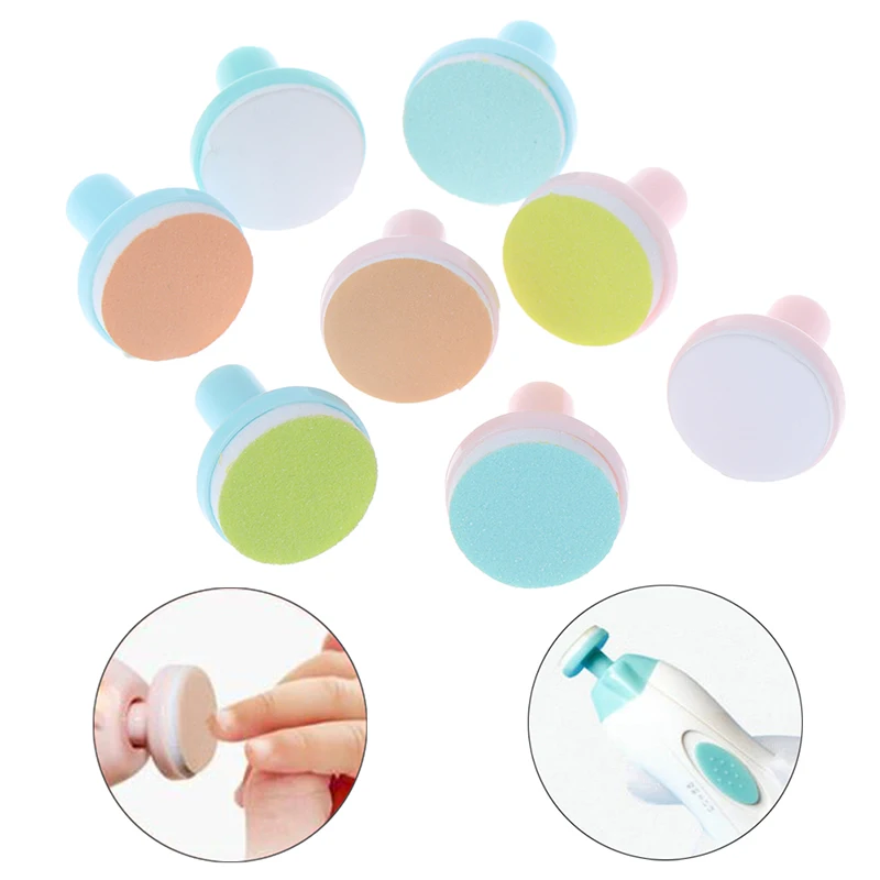 4Pc Refills Baby Nail Trimmer Replacement Grinding Heads Nail Polisher Nail File