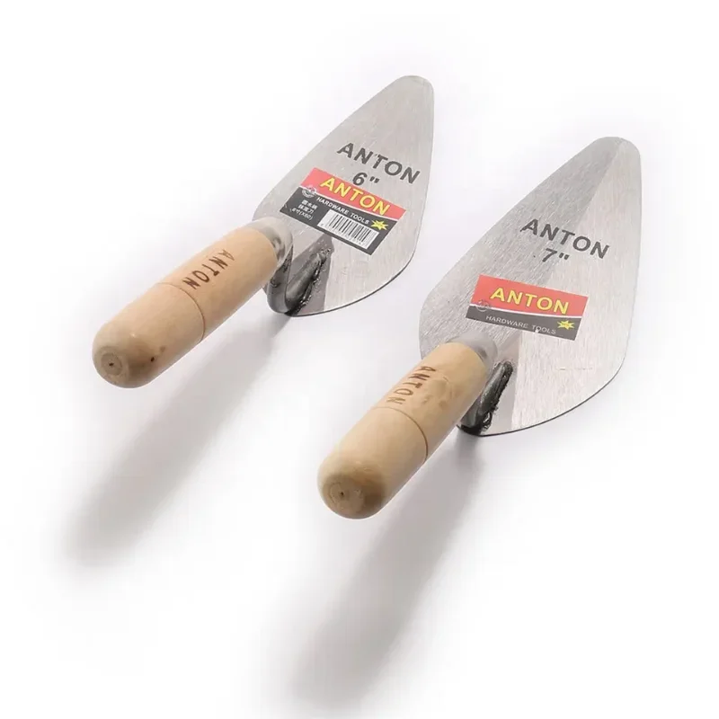 Imagem -05 - Polegada Ferramentas de Construção Putty Knife Tijolo Trowel Deitado Lâmina de Aço Carbono Apontando Ferramenta de Gesso Aço Carbono 1pc 6