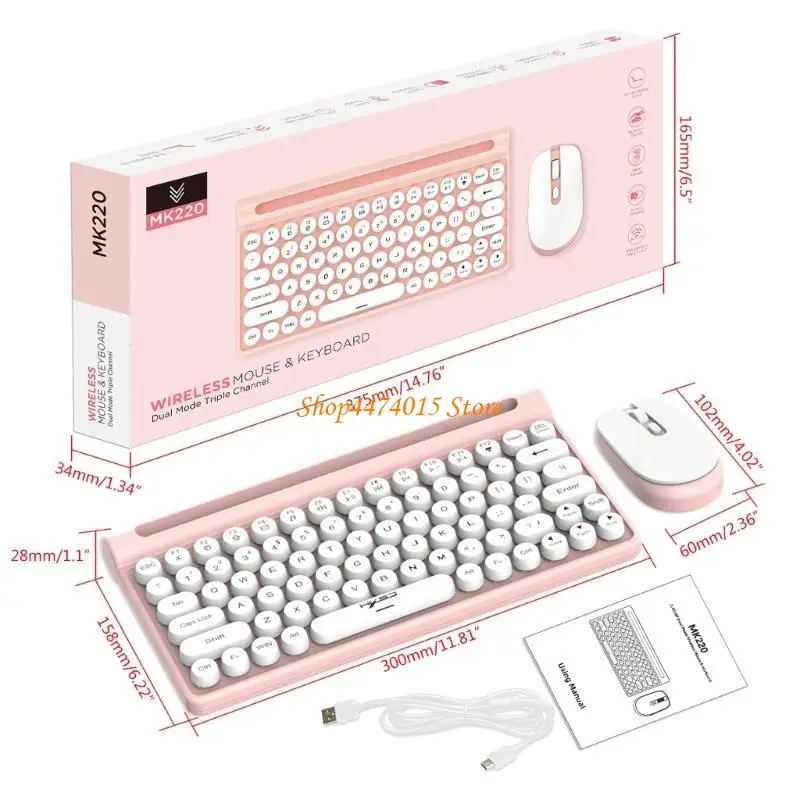 K1AA 2.4G Беспроводная клавиатура и мыши Protable Mini Keyboard Combo Set для ноутбука для ноутбука настольный компьютер на