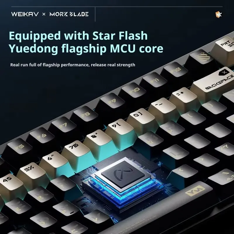 Weikav K-One80 جميع الألومنيوم الرياضة الإلكترونية المحور المغناطيسي لوحة المفاتيح فحص عالية الأداء FPS 0.005RT 8k السلكية لعبة لوحة المفاتيح هدية