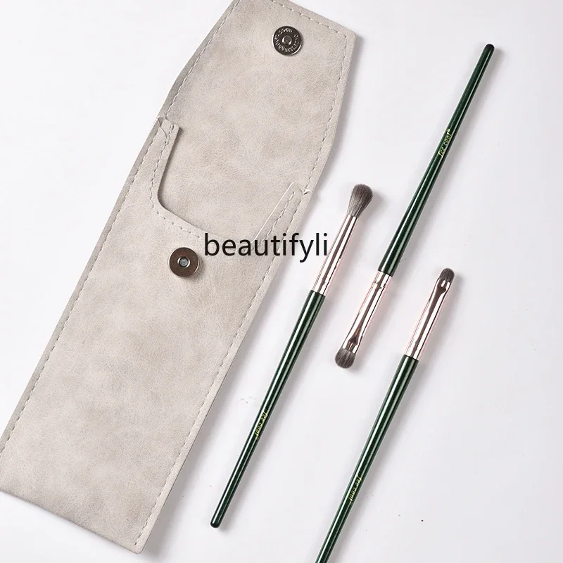 Basic Eyeshadow Brush Set Three Pack Soft Hair Eye Smudge Detail Makeup Brush Beginner