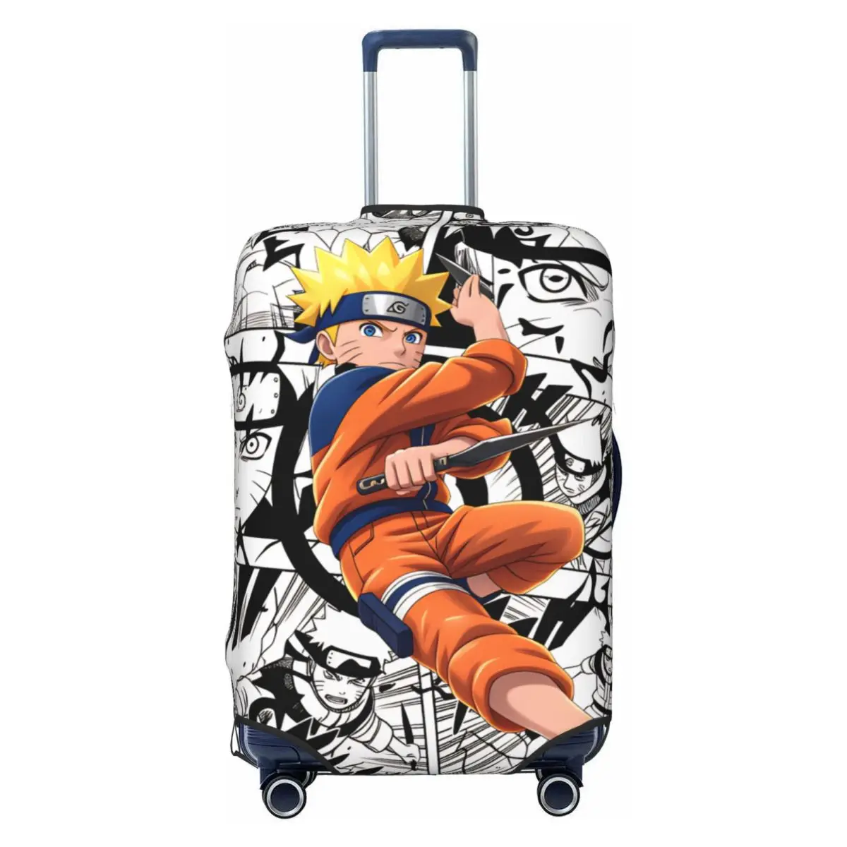 

Custom N-Narutoes Uzumakis Narutos Luggage Cover Protector Cute Vintage Design Comics Movie Suitcase Covers for 18-32 Inch