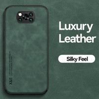 For Xiaomi Poco X3 Pro Case Leather Car Magnetic Holder Back Cover for Poko Little Pocco X3 X 3 Pro NFC PocoX3 Soft Phone Cases