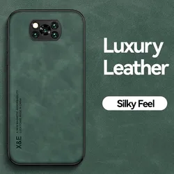 Dla Xiaomi Poco X3 Pro Etui skórzane Samochodowy uchwyt magnetyczny Tylna pokrywa dla Poko Little Pocco X3 X 3 Pro NFC PocoX3 Miękkie etui na telefon