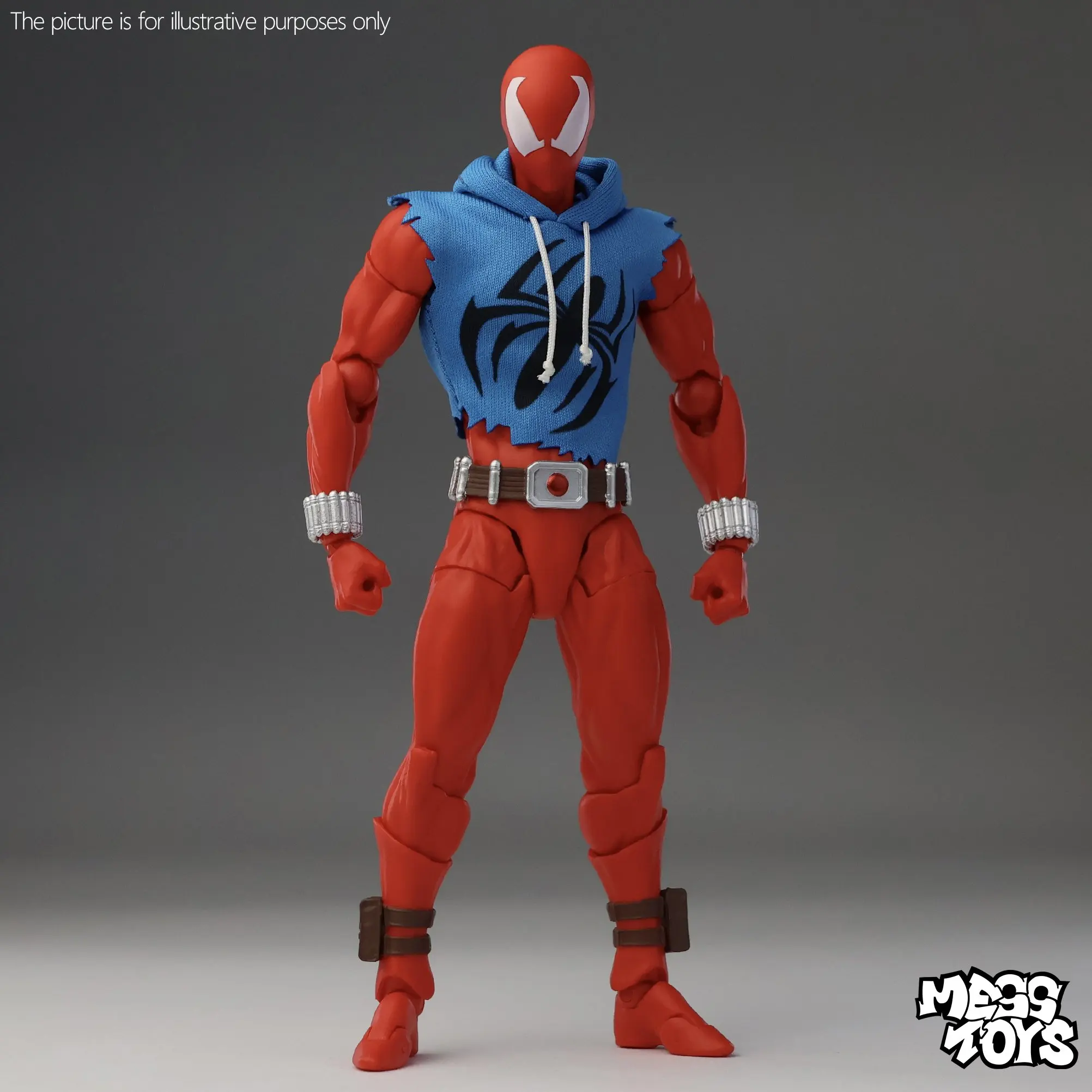 In Voorraad Mess Speelgoed Superieure Spider Man Ultieme Neighbor Symbiont Scarlet Kaine Messtoys Spiderman Anime Action Figure Gift Speelgoed