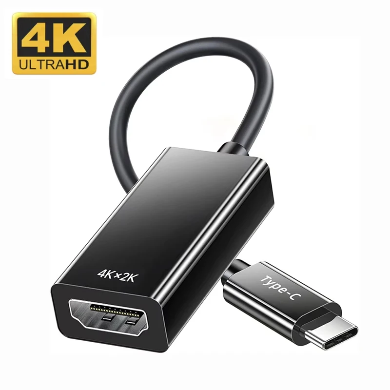 Type C to HDMI-compatible Adapter Converte Cable For Laptops Tablet TV MacBook Pro 4K Adapter USB 3.1 Male to HDTV Female Cable