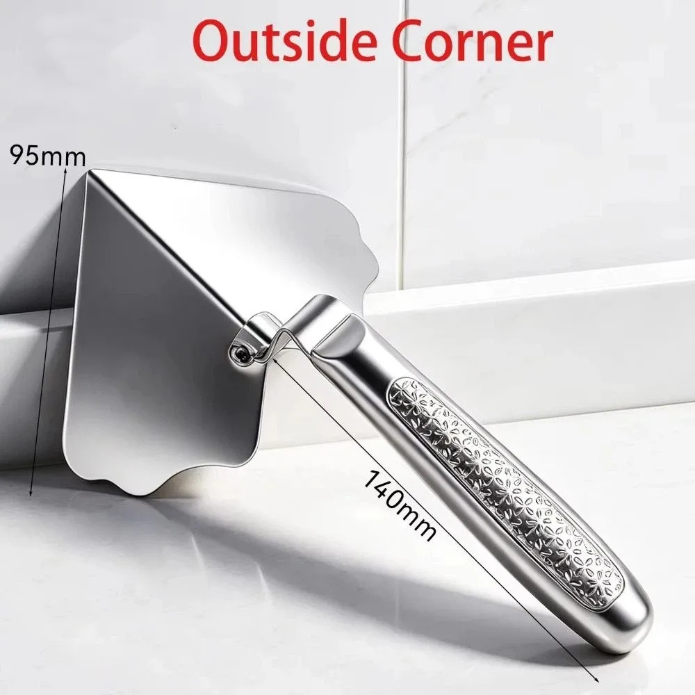 Stainless Steel Material Corner Trim Strip Thickened Design Wear Resistant Smoothing Tool Enlarged Design Rustproof Performance