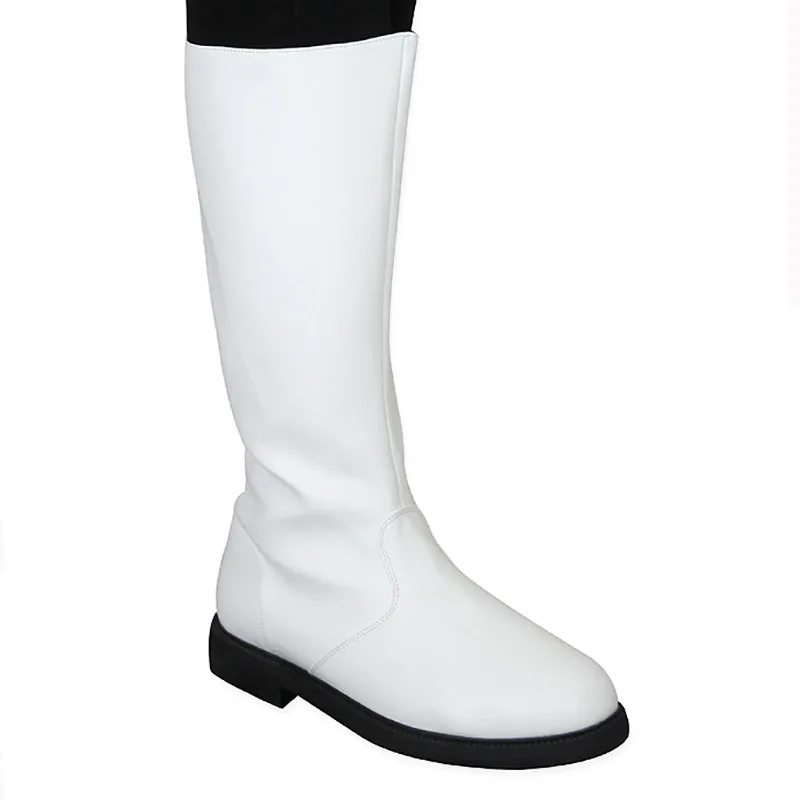 Mittelalterliche Ritter-Renaissance-Stiefel in Mehrfarbig für Männer, Retro PU-Leder Hohe Stiefel, Piraten-Cosplay Halloween-Karneval-Party-Schuhe – Detail 3