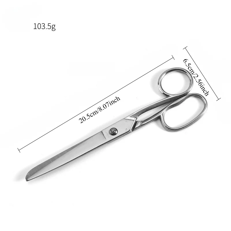 Multi-Purpose Stainless Steel Straight Scissors Sharp Round Tip Shears For Hair Salon Medical Home Office Craft Use