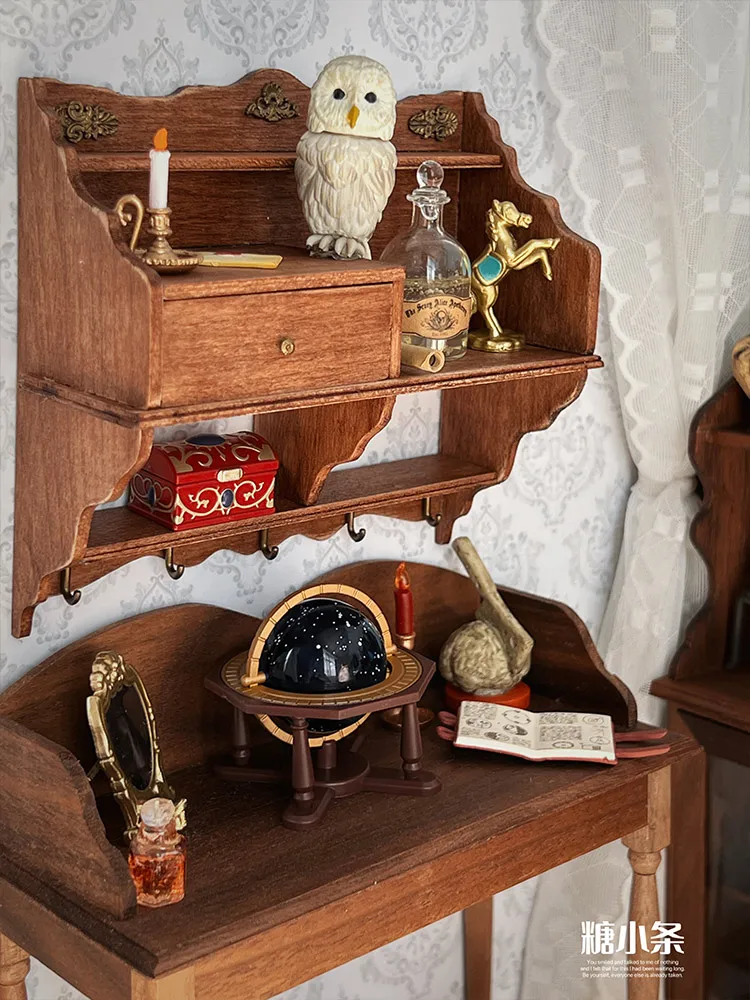 6Points DollHouse Miniature Magic Potions Retro Magic House Bryce Model BJD Potion Bottle Ob Scene Accessory Hourglass Gem Model