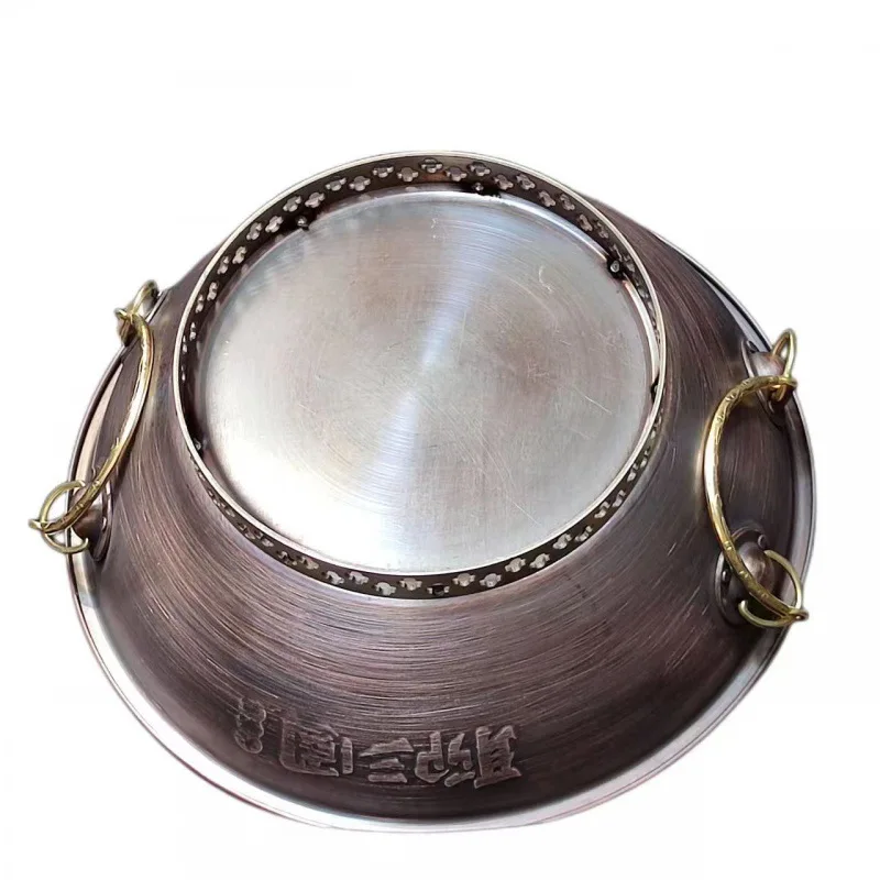 

Copper pot, hot pot chicken, special stove, old, imitation charcoal