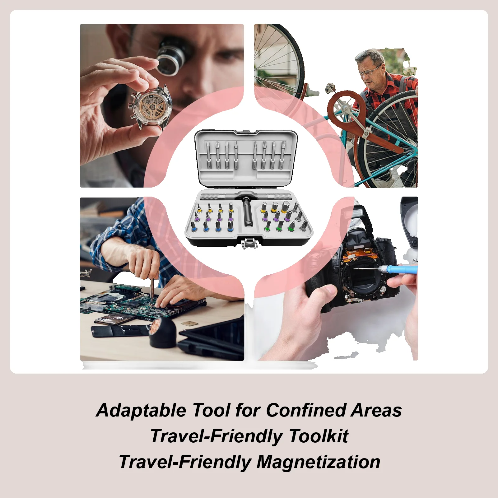 

Набор отверток из легированной стали с трещоткой и Т-образной ручкой, набор отверток для ремонта велосипедов, часов, очков, мебели для начинающих