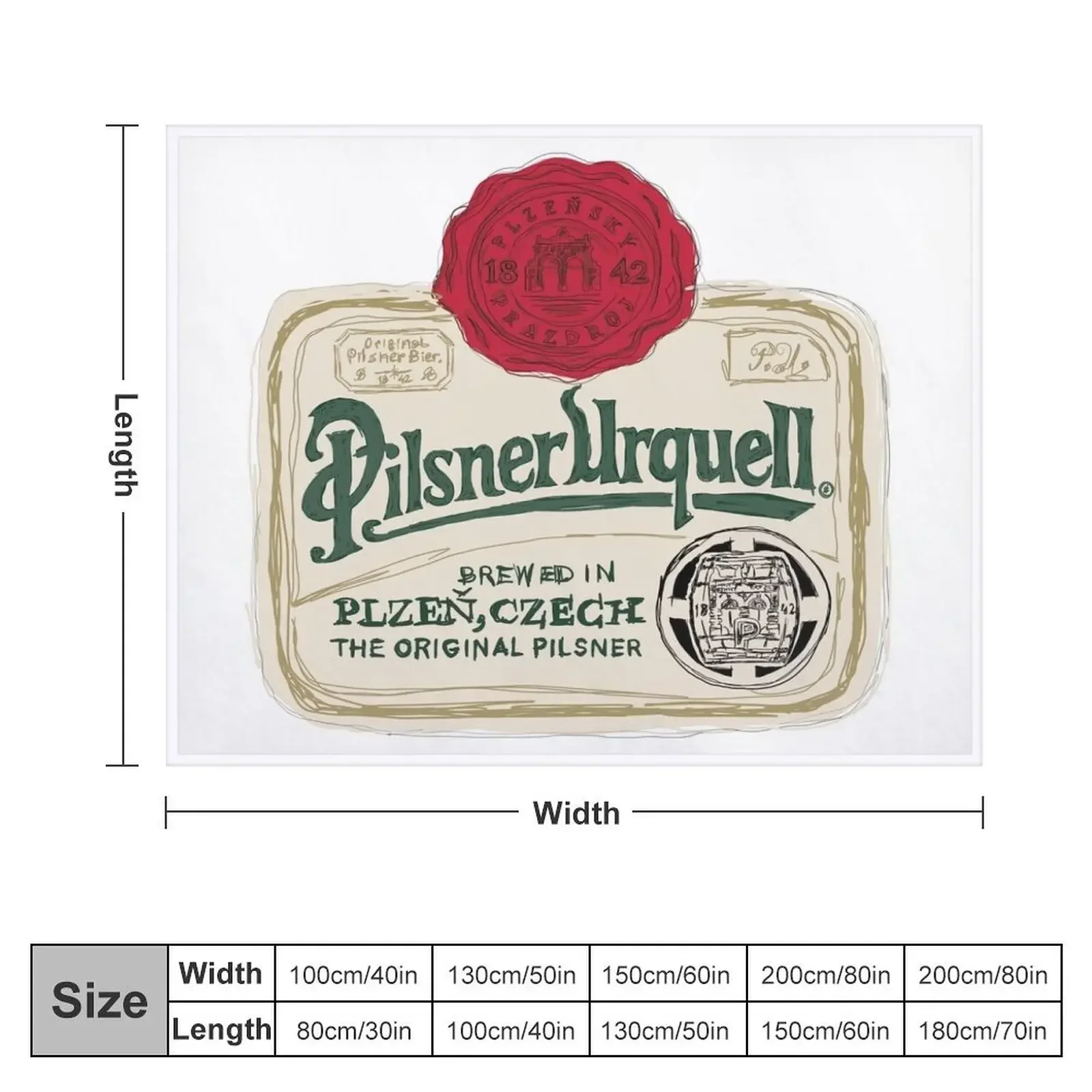 Pilsner Urquell POP Throw Blanket Blankets For Baby Sofa Throw Giant Sofa Blankets