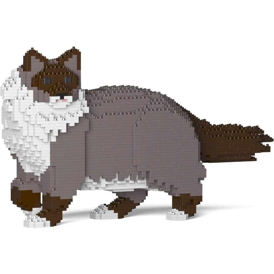 

Ragdoll Cat 02SM03 Cat Plastic Building Blocks for Creative Construction and Educational Play Ideal for Ages 14+ Engaging STEM