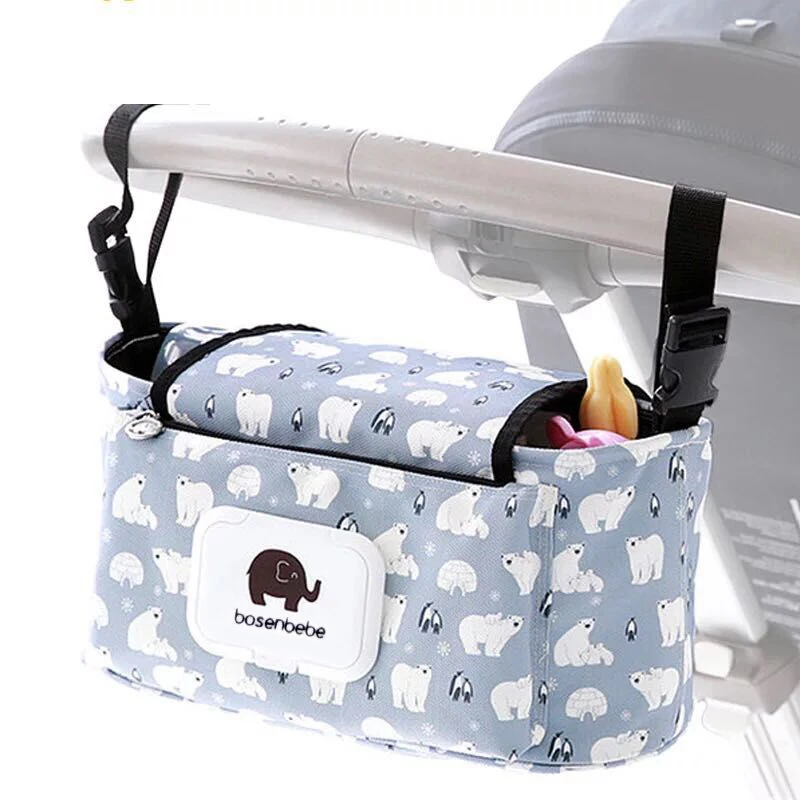 Diaper bag Cartoon Baby Stroller Organizer Nappy Diaper Bags Carriage Buggy Pram Cart Basket Hook Stroller Accessories