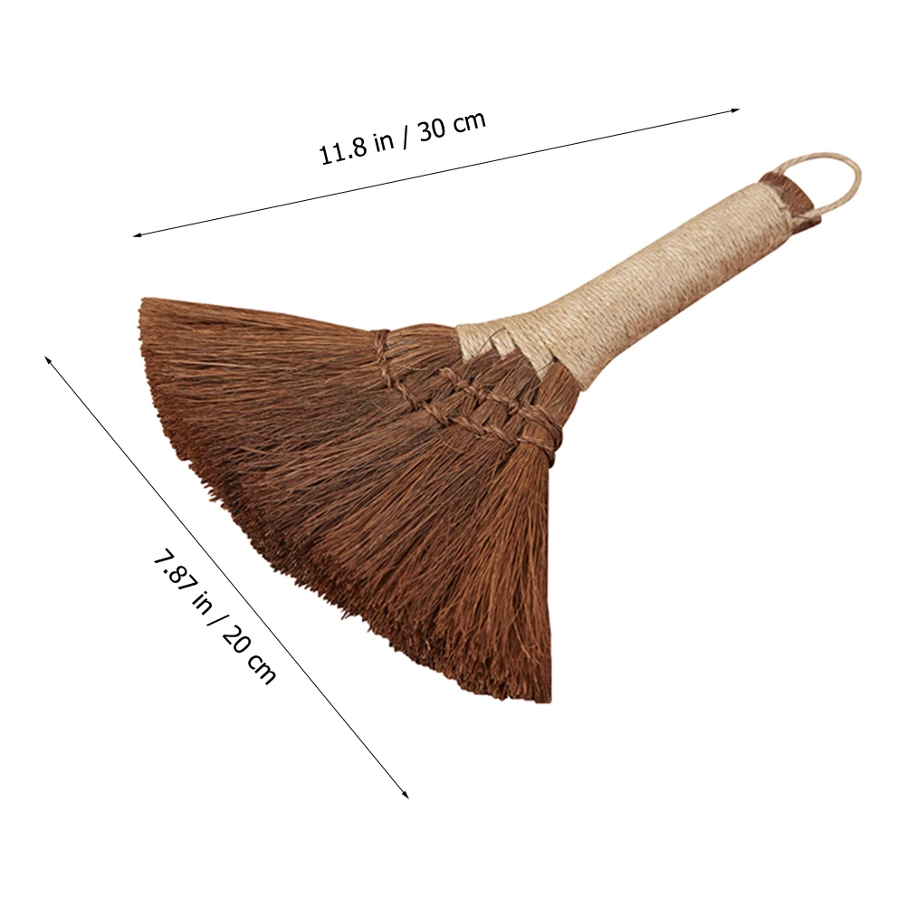 Palm Broom Desktop Broom Household Cleaning Accessory Sofa Bed Cleaning Broom Small Broom Bamboo Short Handle Desk Dust Broom