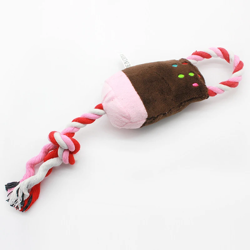 Plush chewable sound-making cotton rope pet toy manufacturer, wholesale with bulk discounts