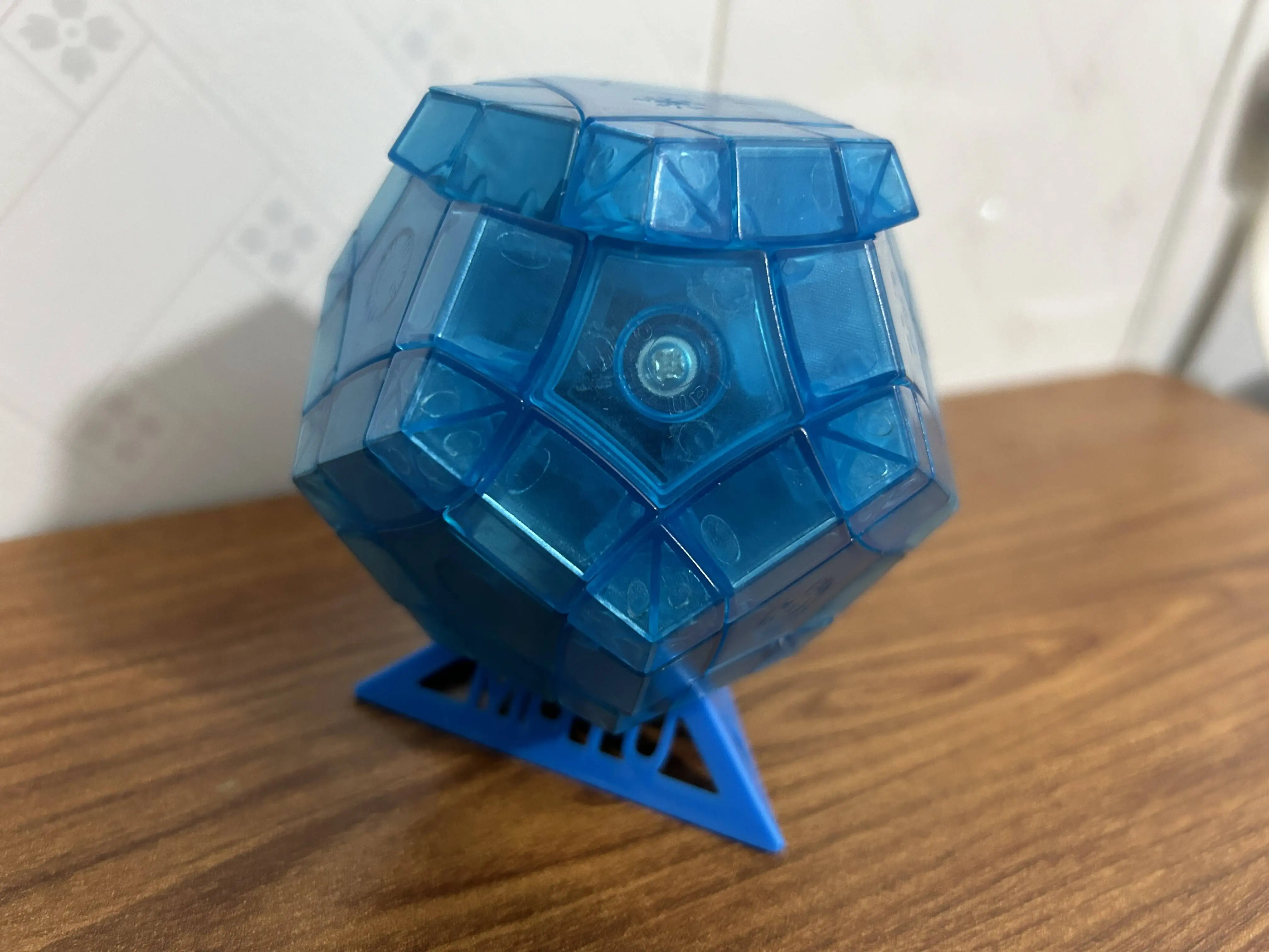 Limited Edition Blue Cube Megaminx Cube Transparent Red Limited Edition Rare Collector's Edition Cube Magic Cube Puzzle Toy