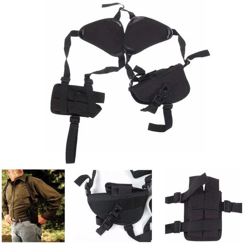 Universal Gun Holster Left Right Hand Pistol Double Holster Concealed Carry Shoulder Holster for Glock17/19