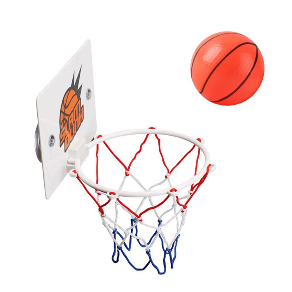 Mini Basketball Hoop Set Kids Sport Games with 1 Ball and 1 Inflatable Pump Portable Basketball Hoop for Kids and Adults
