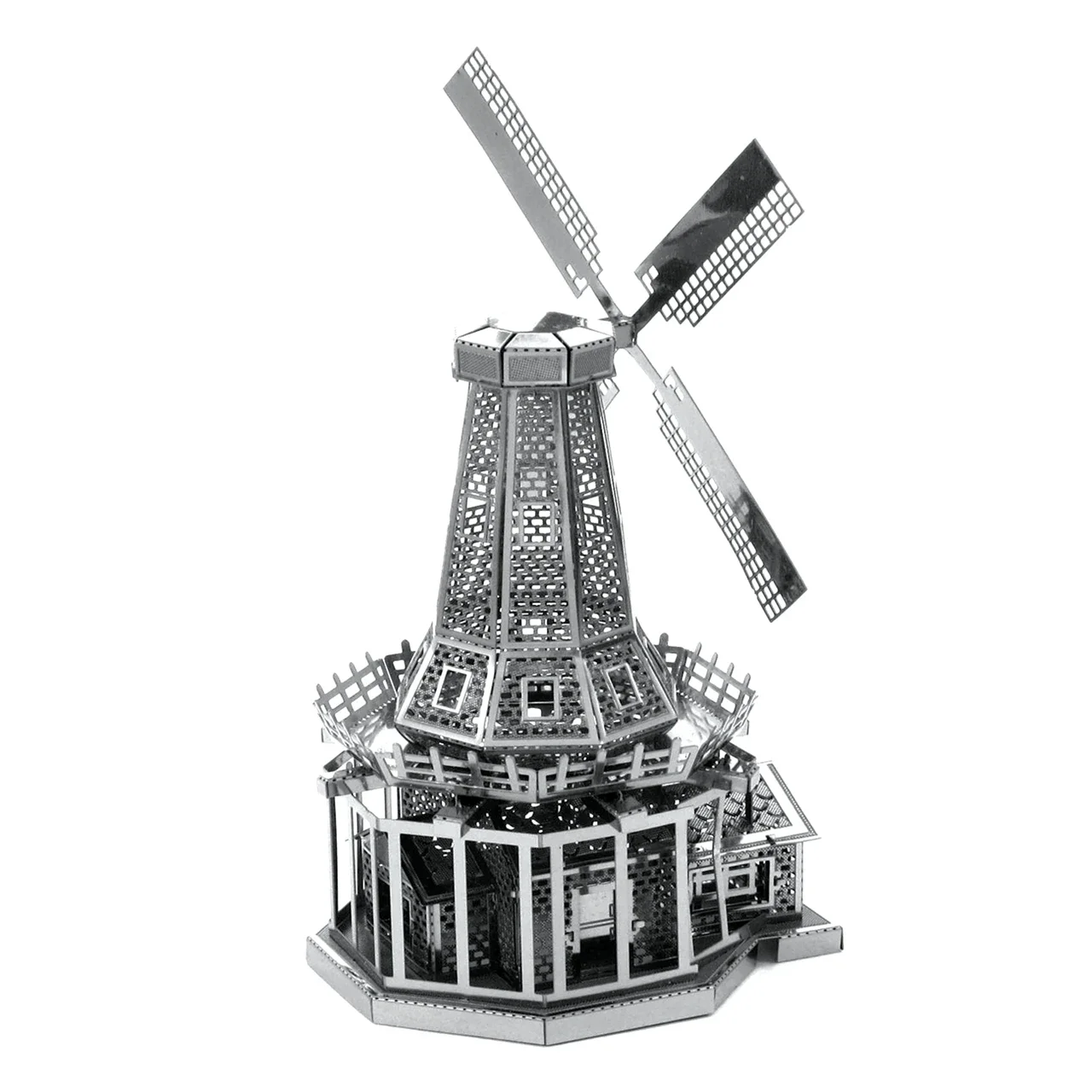 Dutch windmill 3D Metal Puzzle Eiffel Tower DIY Model Building Kit Adult Toys Birthday Gift