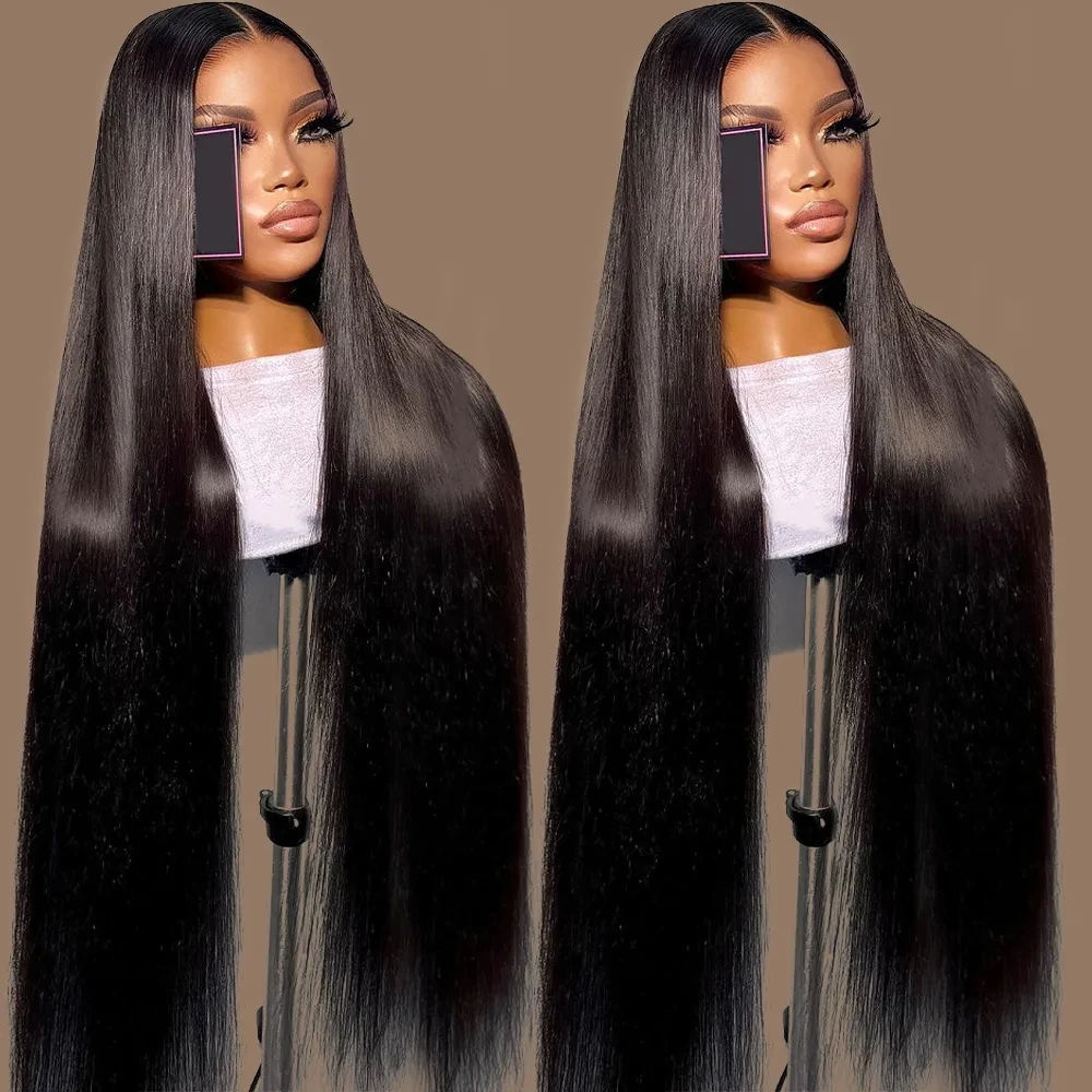 Brazilian Bone Straight Wigs 13x4  Transparent Lace Frontal Human Hair Wigs Smooth Wigs For Women Pre Plucked Remy Jairn Hair