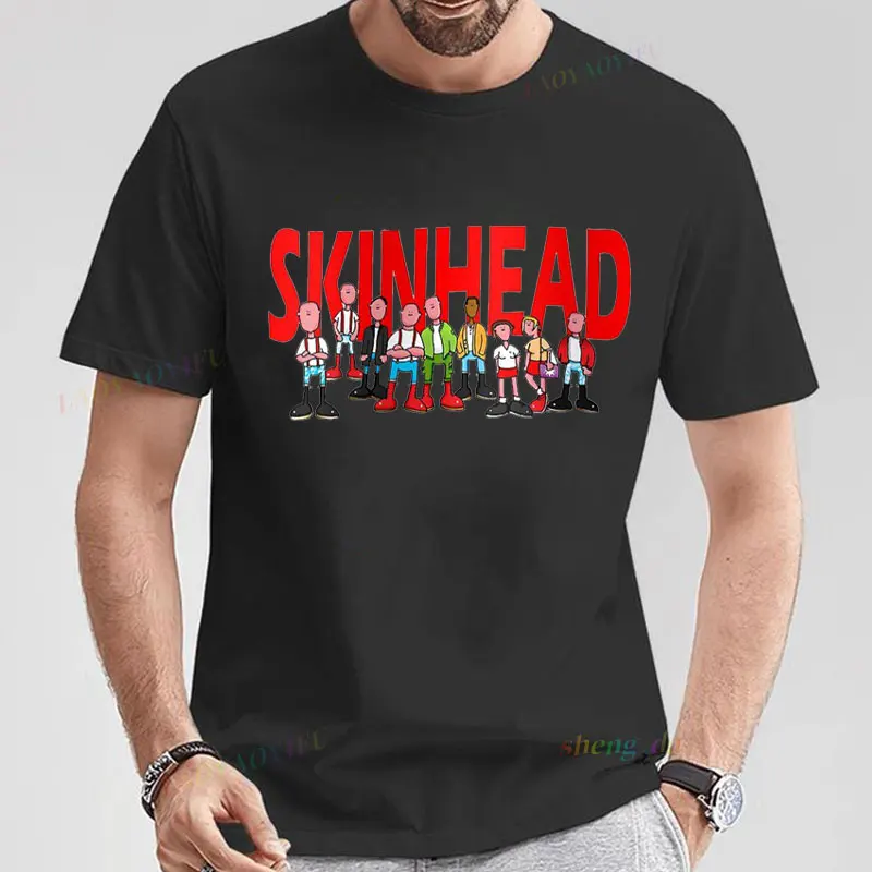 Повседневная забавная винтажная футболка Skinhead A Way of Life унисекс с короткими рукавами и графикой Camiseta, хлопковая эстетичная одежда в стиле хип-хоп