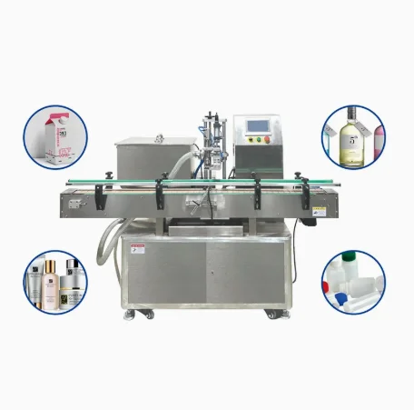 FOODLINE Compact Desktop Liquid Filling Machine Small Floor Space Movable Casters Honey Shop Startup Packing Gear