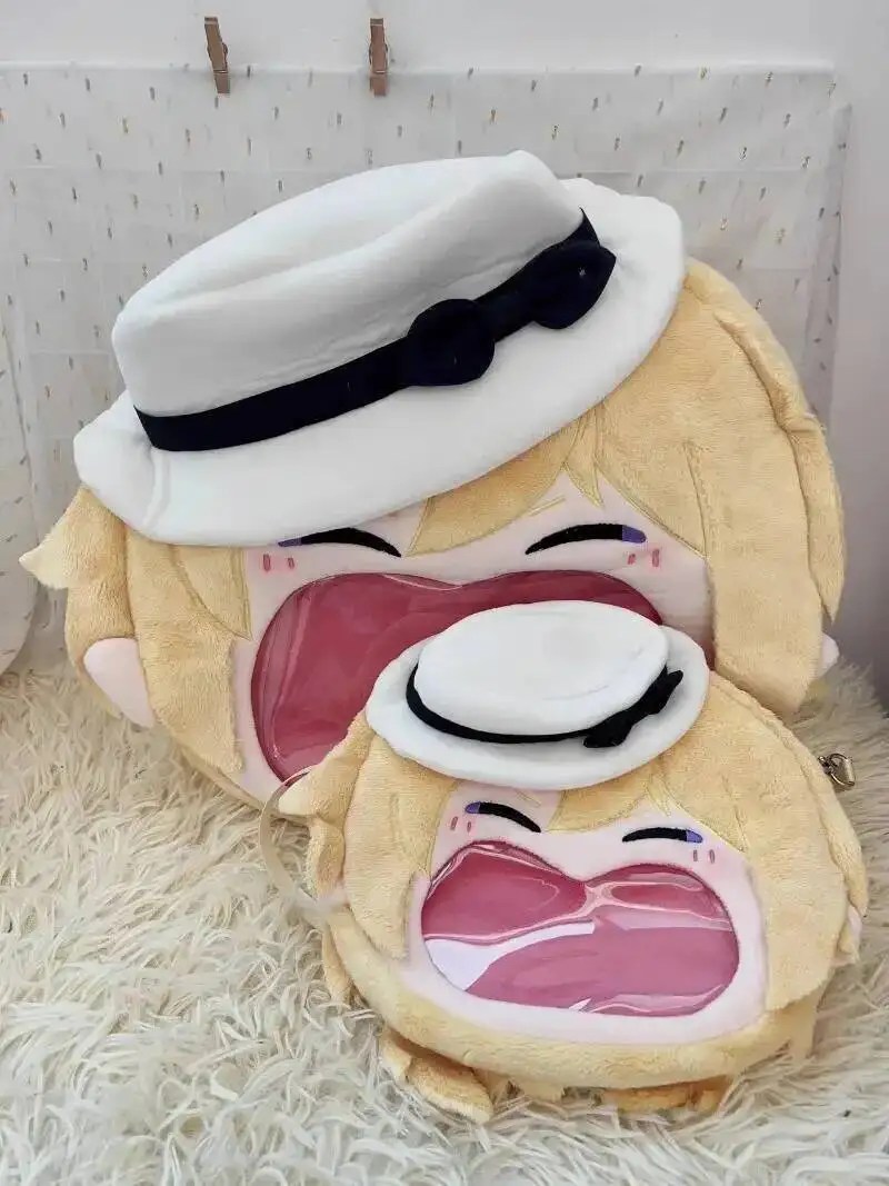 Игра Vtuber Косплей Luca Kaneshiro Прозрачный Студенческий рюкзак на молнии с героями мультфильмов Сумки-мессенджеры Сумка на плечо