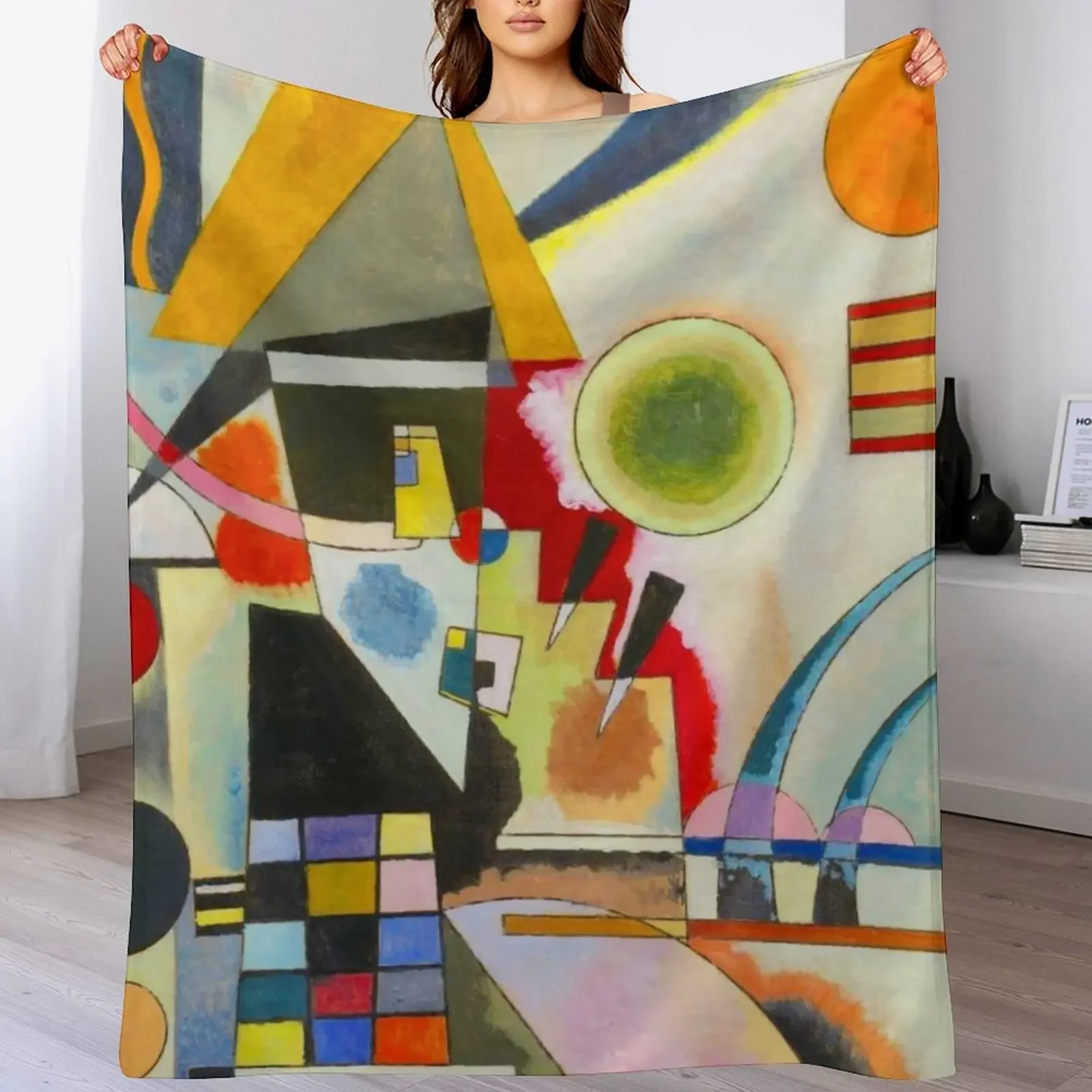 

Kandinsky Swinging Throw Blanket Lightweight Warm Blanket for Travel Camping