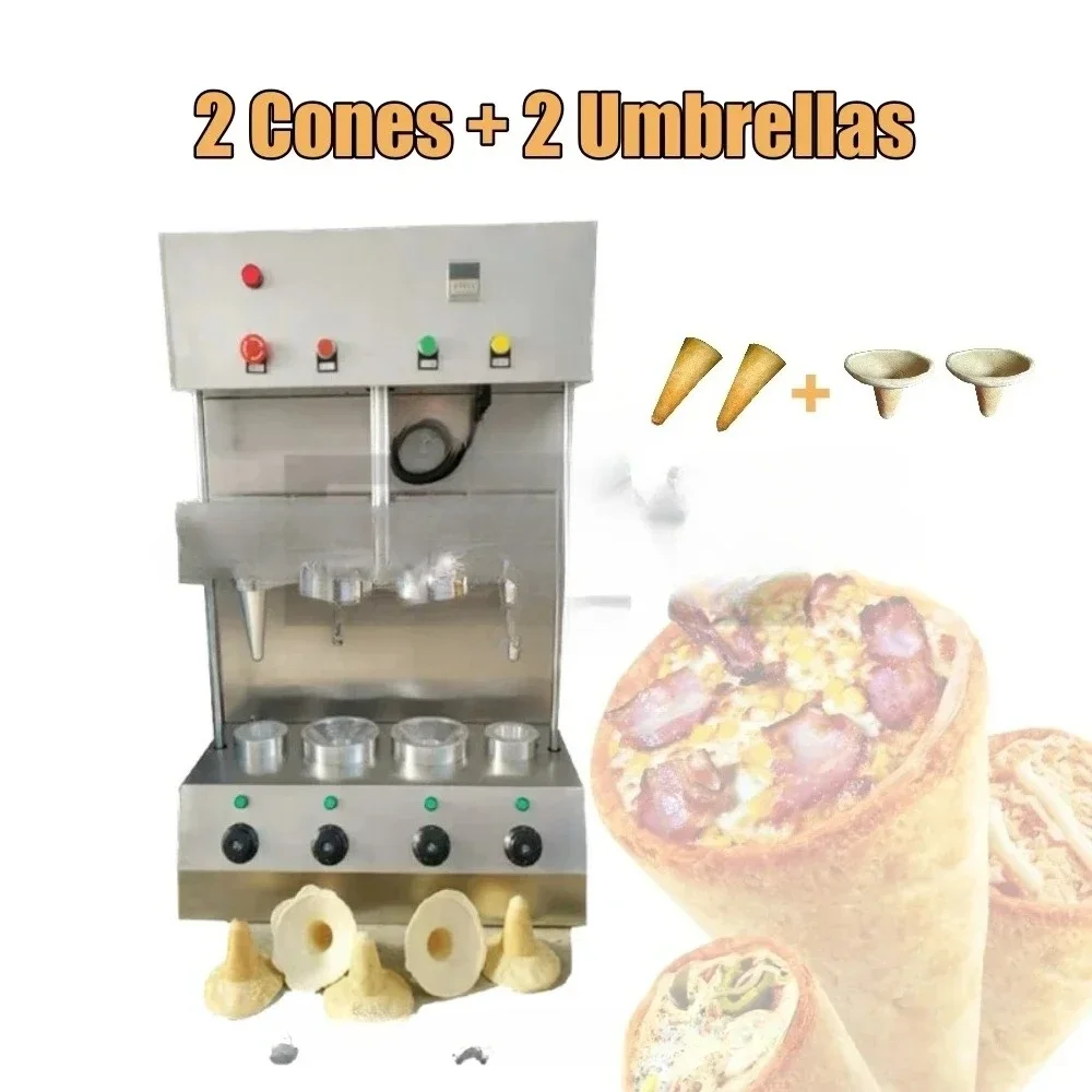 

Машина для приготовления пиццы-конусов и вафельных стаканчиков для мороженого (2 конуса, 2 зонта)
