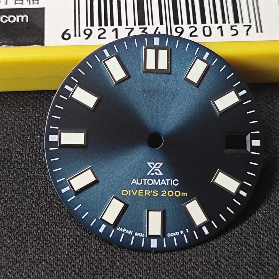 

28.5mm Watch Dial Green Luminous Watch Faces Men's Watch Accessories Repair Parts Suitable for NH35/NH36 Movement