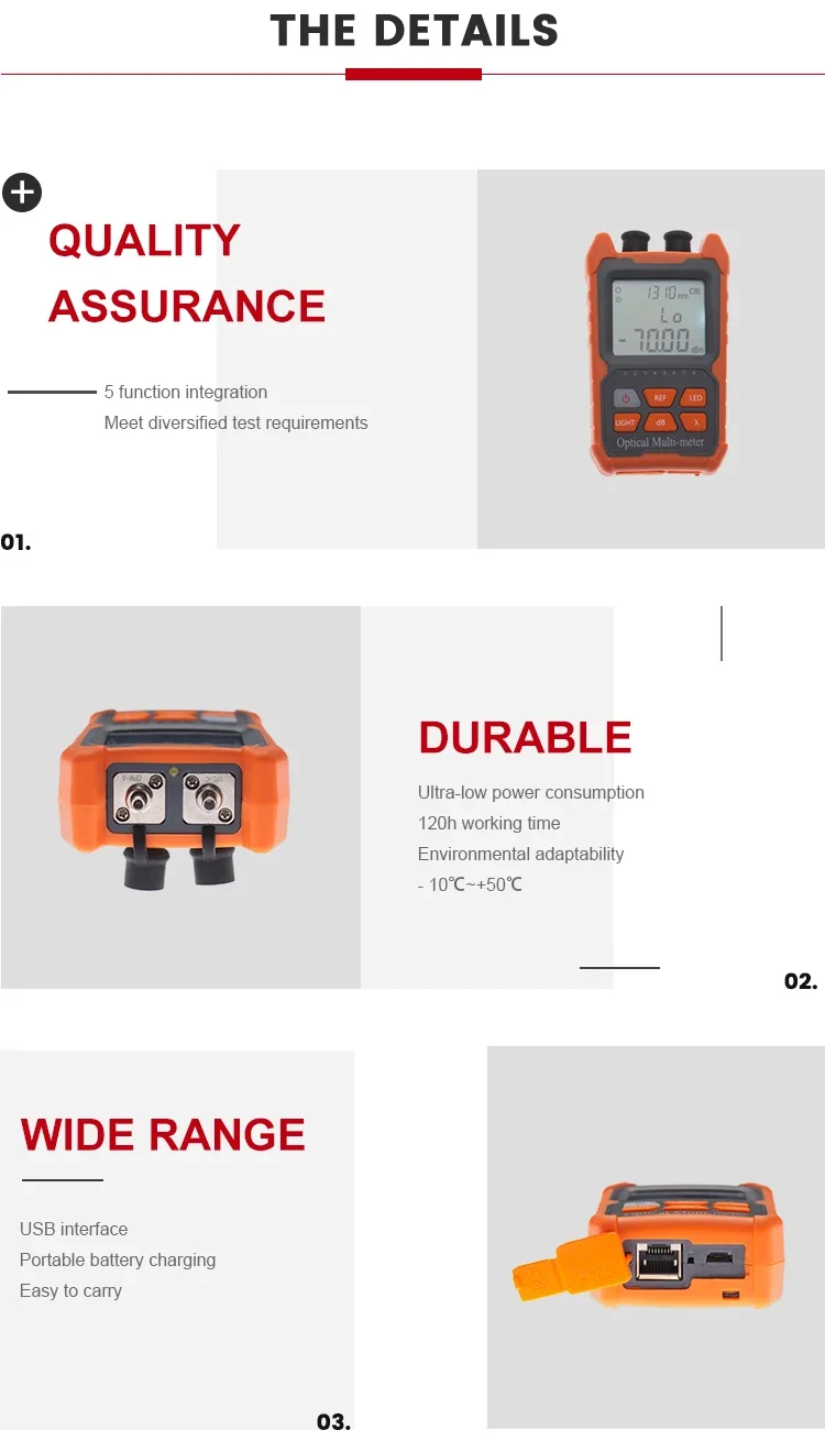 STD800 Opm Mini FTTH Optical Fiber Power Meter Fiber Optic Optical Power Meter Price