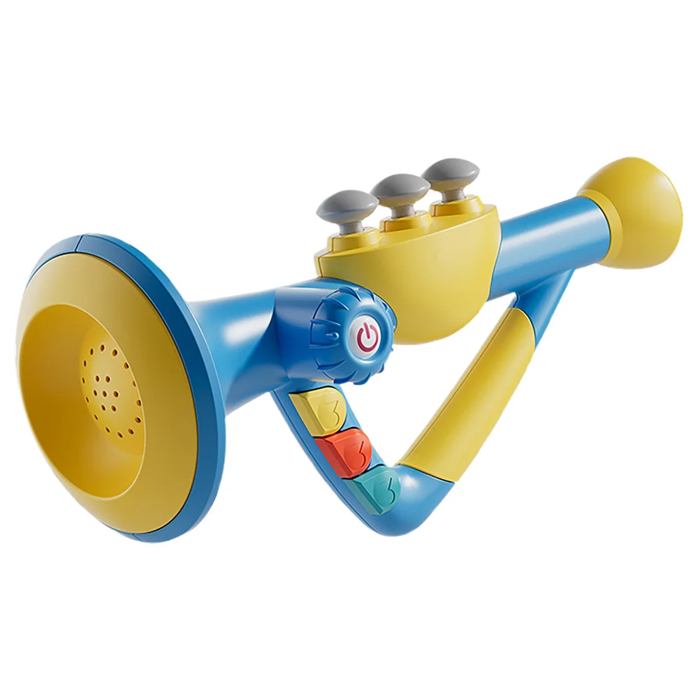 1 قطعة لعبة تعليم الموسيقى للأطفال: الآلات الموسيقية المحمولة للأطفال للتعلم المبكر متعددة الوظائف البوق القرن الاطفال الموسيقية #6