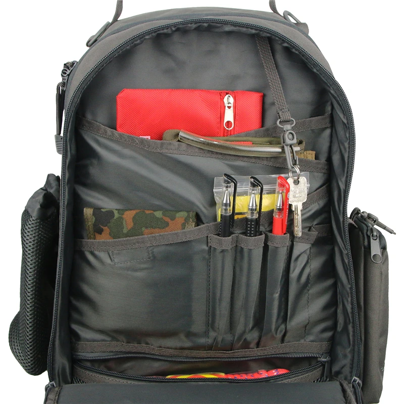 Zaino tattico da uomo borsa Molle di grande capacità zaini da campeggio 30L borse da trekking da arrampicata impermeabili con zaino per Laptop con Badge