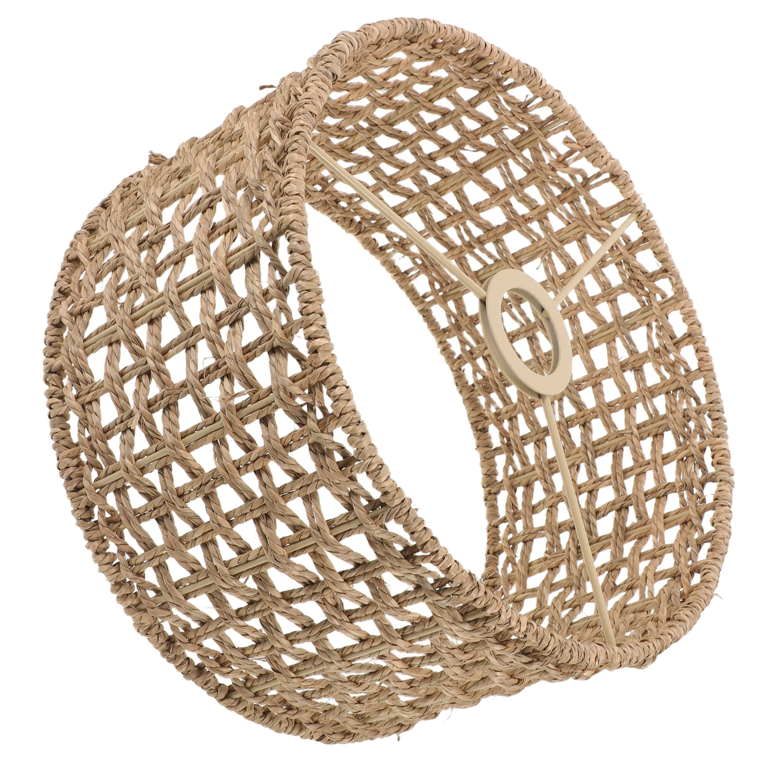 

Water Grass Lamp Shade: Handwoven Drum Pendant Light Cover For Ceiling Floor Table Lamps Retro Hanging Lampshade Replacement