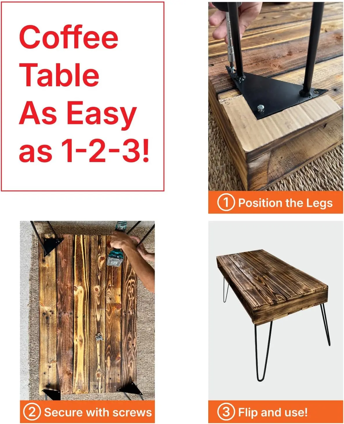 Pallet Coffee Table – Handmade Living Room Furniture, Coffee Table For Office, Side Coffee Table, Vintage Table | Elegant