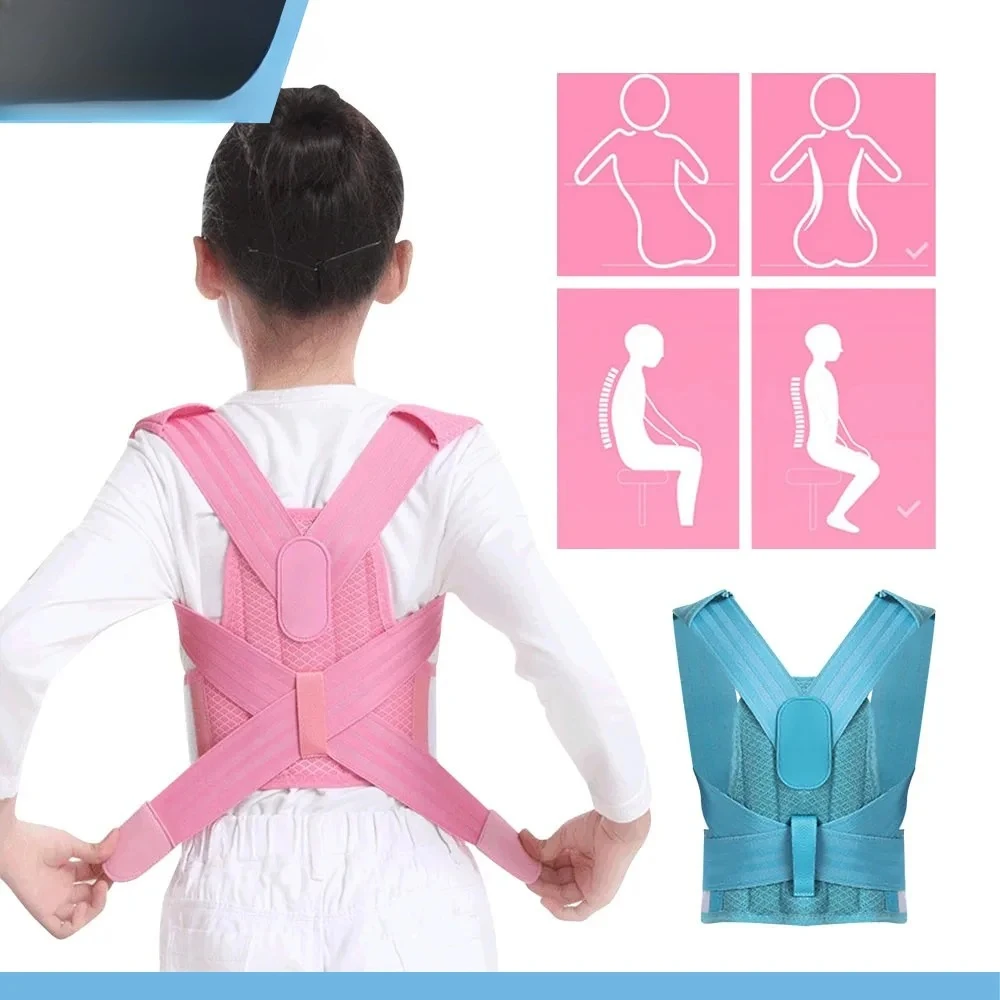 

Регулируемый детский корректор осанки, поддерживающий пояс для спины, детский ортопедический корсет для детей, подтяжки для спины, поясницы и плеч, здоровье