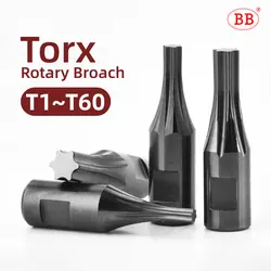 BB Torx Rotary Broach Stars Cutting Head Bolts CNC Punching Turing Tool for Steel Aluminum Copper 8mm