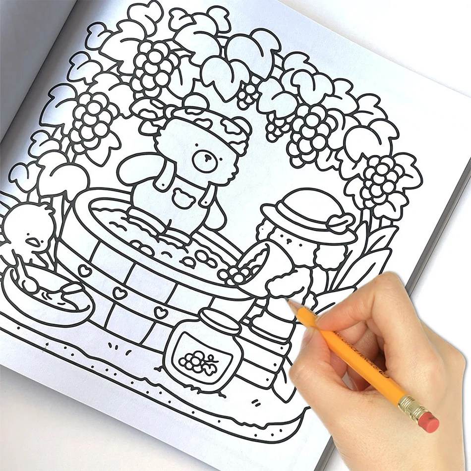 For Adults And Teens Halloween Coloring Book COZY FRIENDS Coloring Book Featuring Adorable Creepy Creatures for Halloween Gifts