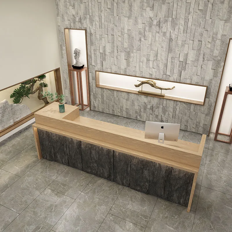 Customized Size White Marble Slab Tiles For Hotel And Salon Lobby Coter Desk Office Furniture With Front Table Tops