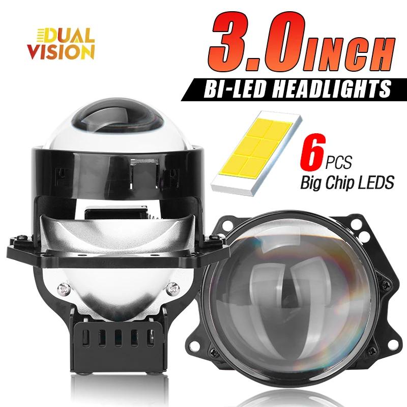 

300W 30000LM 3" Bi LED Projector Lenses Hella 3R G5 Laser Led Car Headlight Bulb Retrofit Auto Lamp RHD/LHD Hyperboloid Lens 12V