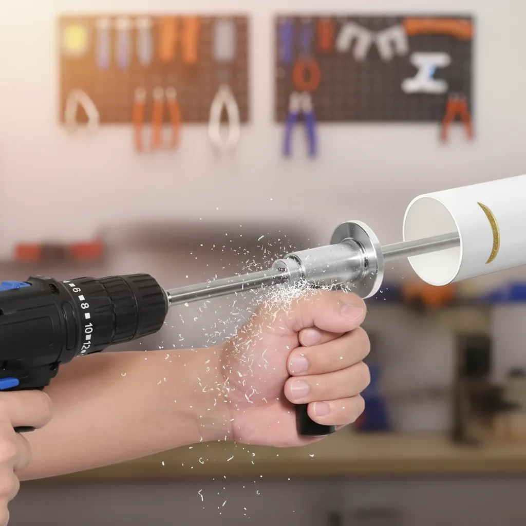 

Внутренний резак для труб из ПВХ с алмазным отрезным кругом Регулируемая ручка для труб диаметром от 1-1/2 до 8 дюймов Глубина 7 дюймов