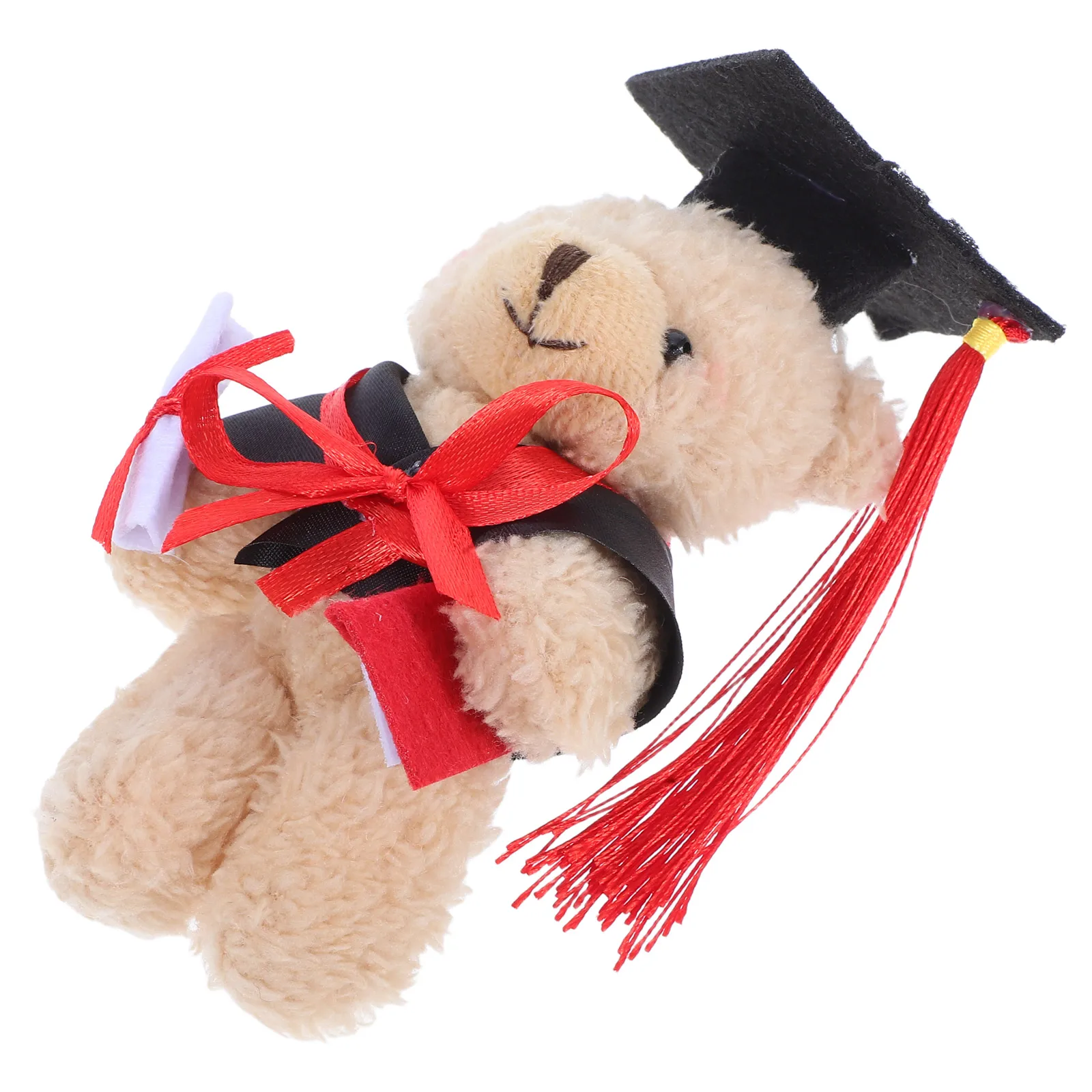 Mini-Abschlussbär-Mittelstücke für die Babyparty, Tiermütze, abgestufte Stoffe