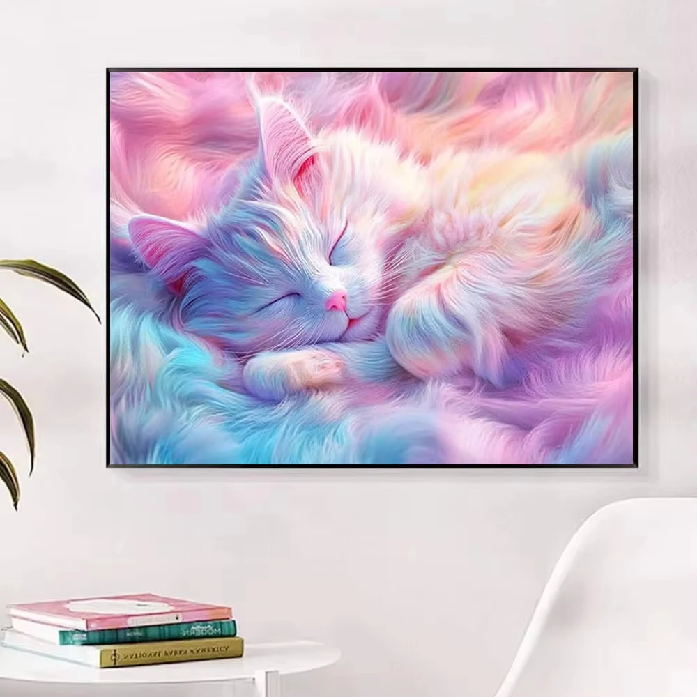

Пазлы с милым котом и цветной шерстью, 500/1000/1200/2000 деталей, семейная игра для игровой комнаты, спальни, подарки, без рамки
