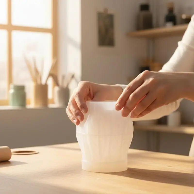 DIY Silicone Mold For Flower Bud Pot Making Resin Planter Molds Handmade Decorative Ornaments For Living Room Home Decor
