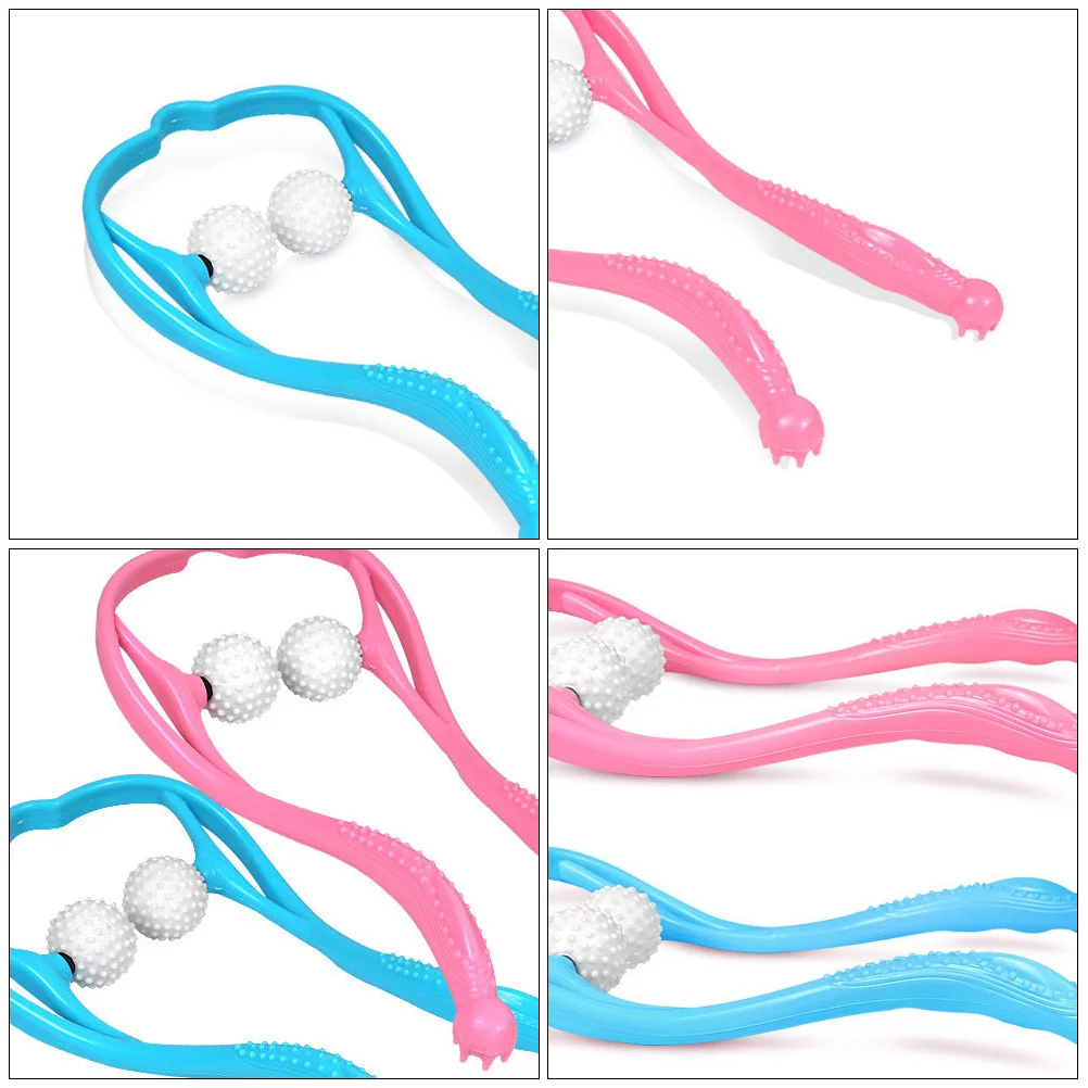 

2Pcs Handheld Neck Massager Manual Ergonomic Clip Design for Cervical Vertebra Health Care Home Massage Tool Manual Massager
