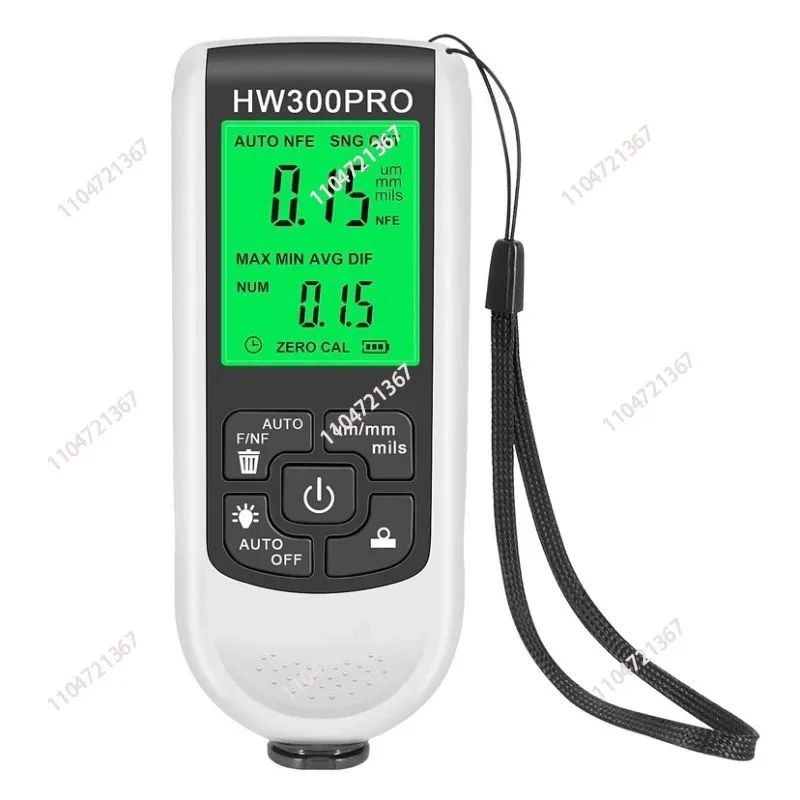 for HW-300PRO Auto Thickness Gauge Digital Coating Car Paint Detection 0-2000UM Car Paint Film  1pcs